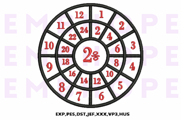 Division Wheel 2: A Vibrant Tool for Classroom Math and Creative Embroidery