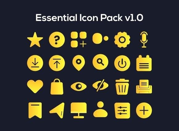 Essential Icon Pack V1.0 for Designers