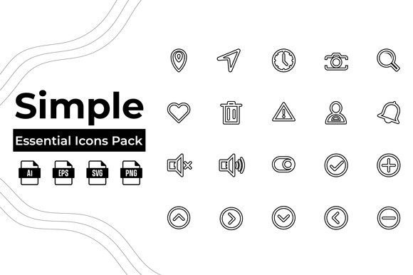 Essential Icons Pack -2: A Designer’s Toolkit