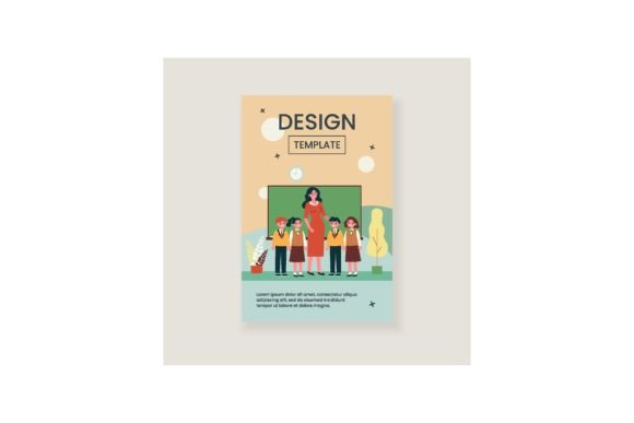 Evaluating the Utility of Happy Children and Teacher Standing Together Illustrations