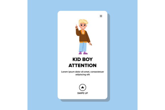 Kid Boy Attention Vector: Elevating Visual Storytelling in Modern Education and Design