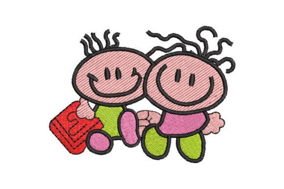 Kids to School: A Versatile Embroidery Design for Practical Creators