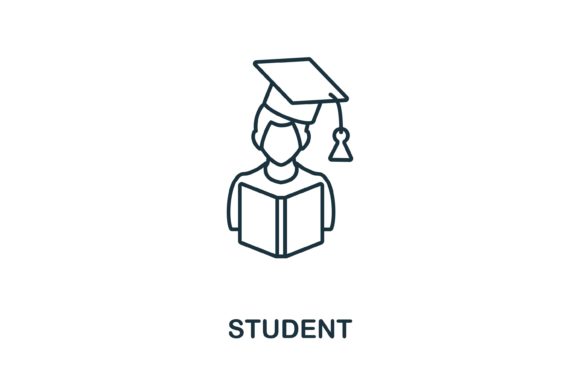 Student Icon: Essential Vector Graphics for Education