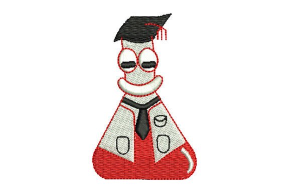 The Science Test Tube Doctor: Where Nostalgia Meets Modern Machine Embroidery