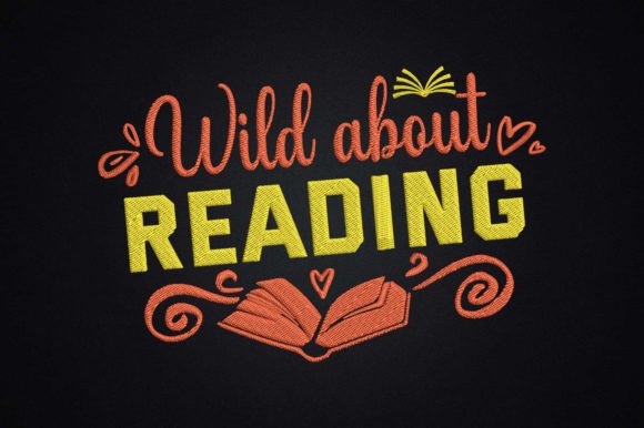Wild About Reading: Transforming Textiles with the Book Lover Embroidery Design